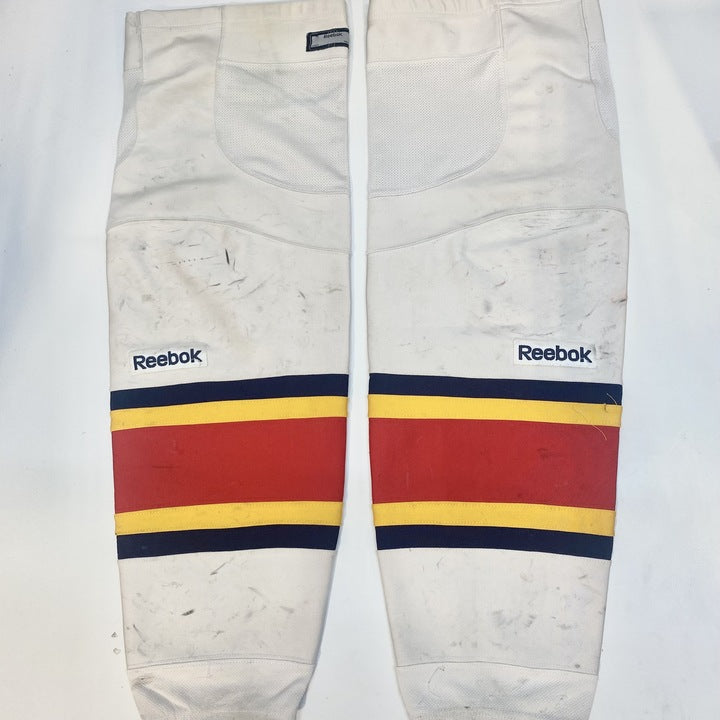 OHL - Chaussettes de hockey Reebok d'occasion (blanc/rouge/bleu marine/jaune)